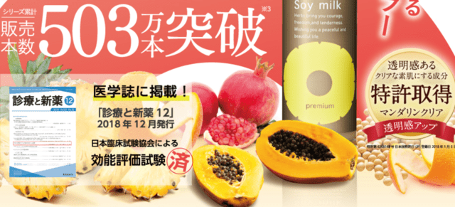 Pineapple soymilk lotion effect